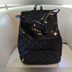 Yankee Candle women's backpack black quilted Medium